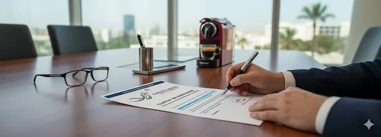 Signature d’un contrat de maintenance dans une salle de réunion